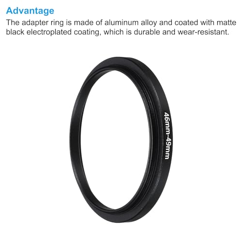 PATIKIL 46mm-49mm Metal Step Up Ring with Cleaning Cloth - Image 4