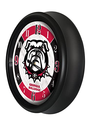 Holland Bar Stool Co. University of Georgia (Bulldog) Indoor/Outdoor LED Wall Clock
