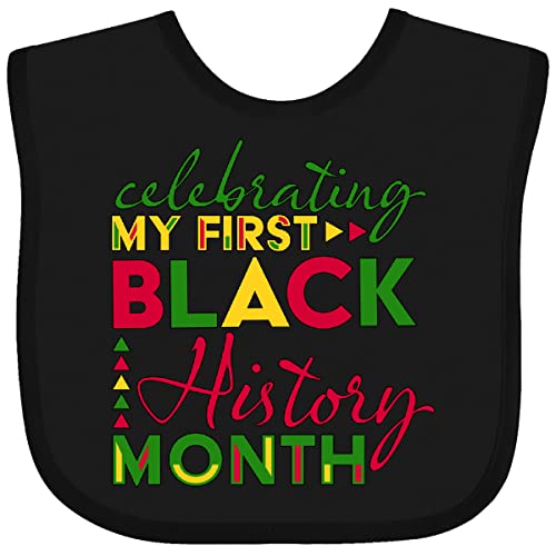 inktastic Celebrating My First Black History Month- for Kids Baby Bib