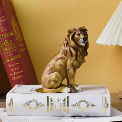 Estatua de León en Resina para Decoración miniatura 6