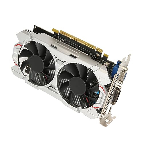 Image of Yunir 1050 Ti Graphics Card, 4GB, 128 Bit, GDDR5, Desktop Video Card for PC Gaming, DisplayPort, DVI D, PCI Express X16 3.0, 8K Support, Cooling Fans (GTX1050Ti 4GB DDR5 128bit)