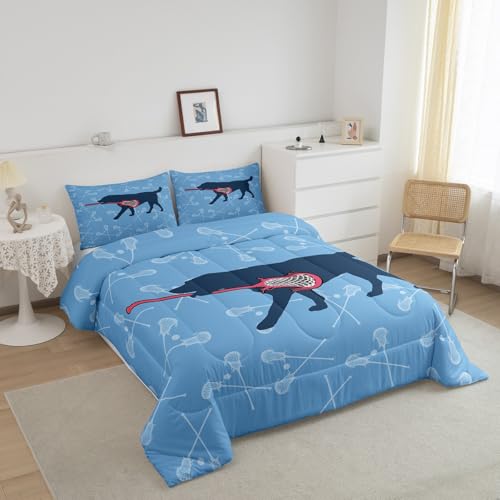 Image of Feelyou Lacrosse Bedding Set Full Size 3Pcs for Girls Boys Kids