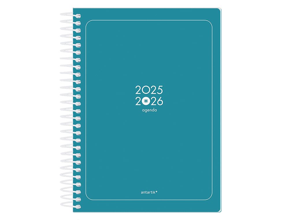Anartik 25-26 spiral essentials dark blue day a5 bilingual FSC paper 80 g.