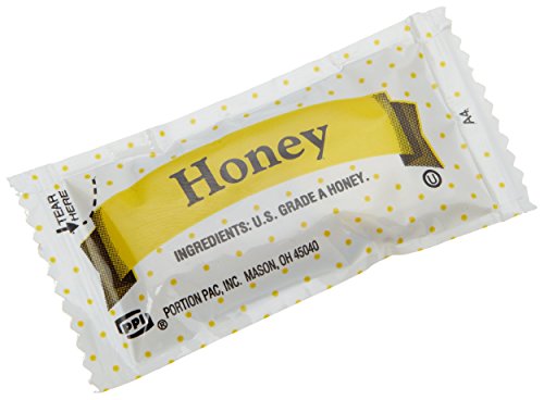 Porciones individuales de miel 0.32 oz, pack 200