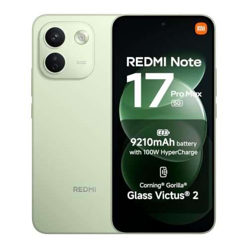 Xiaomi REDMI Note 17 Pro Max 5G, Smartphone 8+256GB, Green, 9210mAh Battery