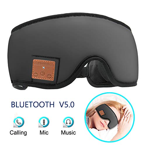 MOITA Sleep Headphones Bluetooth Sleep Mask, Bluetooth 3D Sleep Eye Mask with Built-in