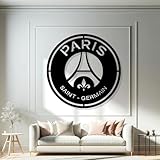 DIGIDU | Cuadro Escudo Futbol PSG, Paris Saint Germain, Decoración Hogar, Decoración Habitación, Decoración Salón Moderno, Regalo Futbol, Regalo Entrenador, Regalo Original (PSG)