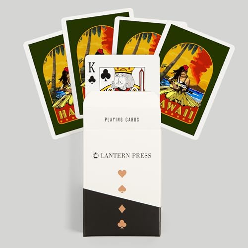 Lantern Press Hawaii, Hula y Ukulele, Baraja Póker 52 Cartas miniatura 6