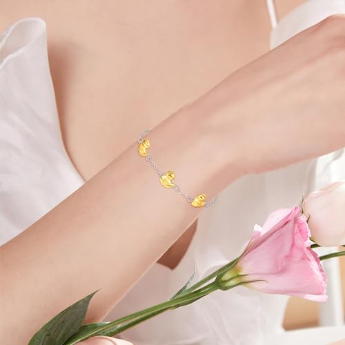 Palpitate Duck Bracelets for Women 925 Sterling Silver Cute Duck Jewelry Birthday for Daughter Wife Friend3