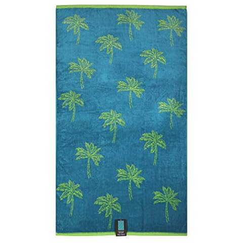 jilda-tex Strandtuch 90x180 cm Badetuch Strandlaken Handtuch 100% Baumwolle Velours Frottier Pflegeleicht Cover