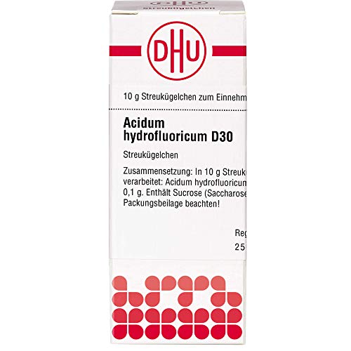 DHU Acidum hydrofluoricum D30 Streukügelchen, 10 g Globuli