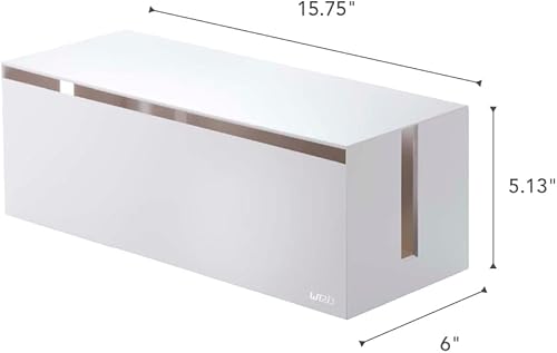 Miniatura 6 de YAMAZAKI Home Cable Box-Outlet Cable Organizador de almacenamiento, protector de cubierta