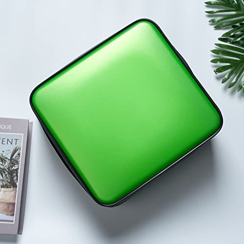 Timcorr Cd Case Dvd Holders Storage - 432 Capacity Hard Plastic Dvd Case Holder Organizer Portable Storage Case Disc Holder Folder Blu Ray Album Sleeves For Car Home Travel | Audio Music (Green) #TOP5
