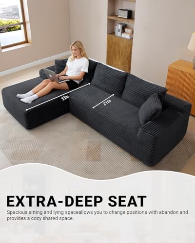 108 Inch Modular Sectional Sofa - Deep Seat Comfort - Image 6