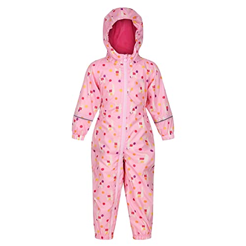 Regatta Childrens/Kids Pobble Llama Waterproof Rain Suit (6-12 Months) (Sweet Lilac)