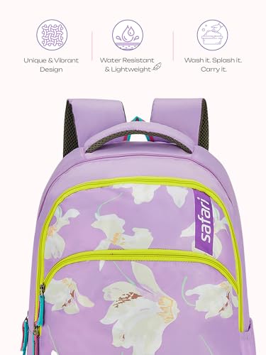 Image of Safari Whisper School Bag For Girls, Capacity - 36L, 2 Compartments Backpack For kids