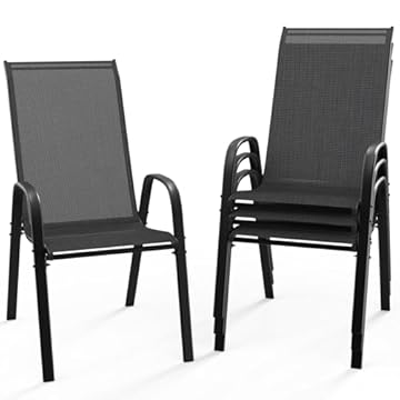 stackable sling patio chairs