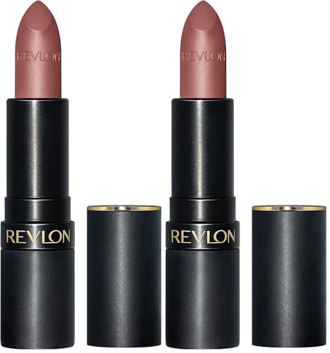 Image of Revlon Super Lustrous The Luscious Mattes Lipstick, High Impact with Moisturizing Velvety Formula, Shameless, 0.74 oz (Pack of 2)
