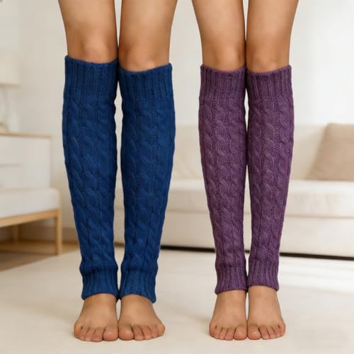 Image of 2 Pcs Leg Warmers Y2k, Leg Warmers, Y2k Accessories, Cute Kawaii Cream Legwarmers for Women Winter