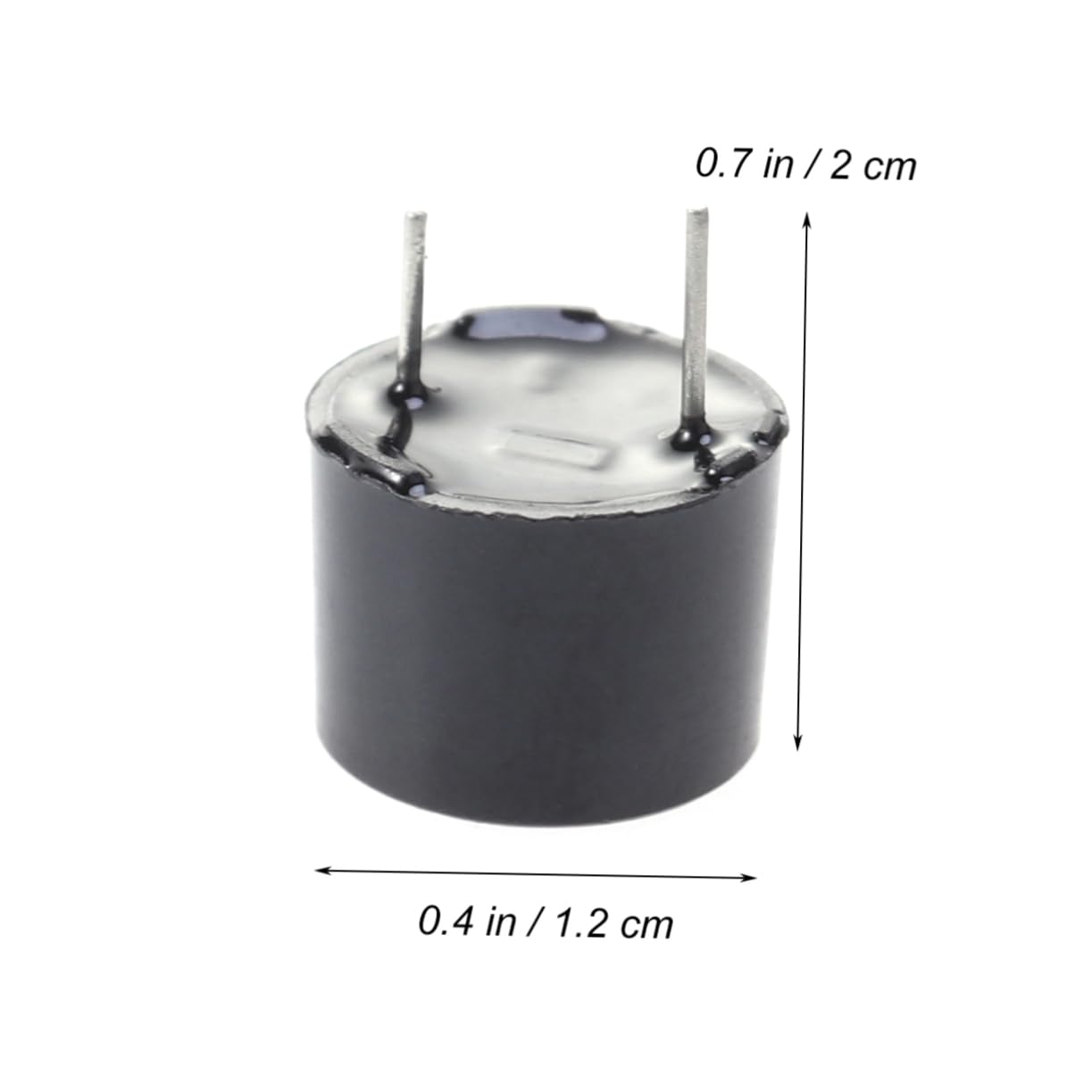 NAMOARLY 5 Pcs Sound Beeper Sound Buzzer Electric Buzzer 12mm Alarm Buzzer Alarm Black