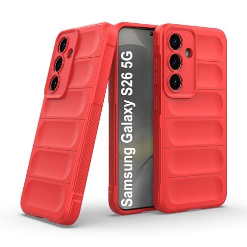 Image of Zapcase Back Case Cover for Samsung Galaxy S26 5G | Compatible for Samsung Galaxy S26 5G Back Cover | Liquid Silicon Magic Case with Camera Protection | Red
