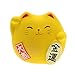 Kotobuki Maneki Neko Charm Kin-un Collectible Figurine, Wealth, Yellow