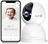 Rraycom 2K Security Camera for Baby Monitor, Pan/Tilt Indoor Cameras for Home Security, Indoor Camera with Motion Detection and Tracking, 2-Way Talk, Color Night Vision,24/7 Cloud &SD, Works w/Alexa