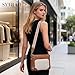 SYTRAH Anti-Theft Crossbody Purse for Women, Crossbody Shoulder Bag with Built-in Wallet & RFID Blocking for Travel Workout Beige Brown