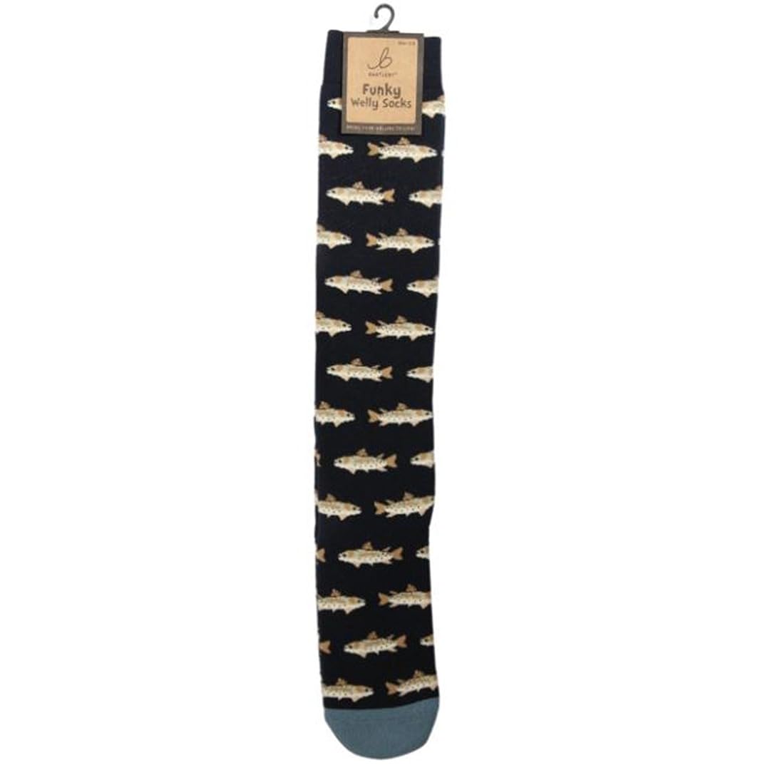 Bartleby Funky Welly Socks - Country Fishing