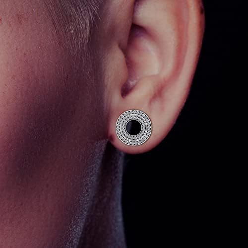 Dilatatori Per Orecchi In Acciaio Chirurgico - 2 Pezzi, 2mm (12G) - Cerchio Argento Per Uomini E Donne - Foto 4