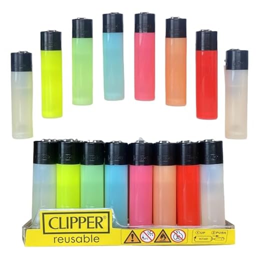 48 Mecheros encendedores de Colores Classic Large Grande Clipper (translúcido)