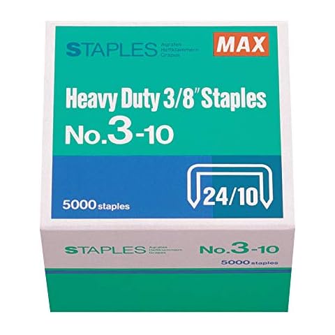 MAX 3/8-Inch Heavy Duty Staples for HD-3DF Stapler Cover