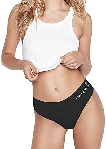Amazon.com: TREELANCE Ropa interior de yoga negra de cintura alta para mujer,  bragas de algodón orgánico, ropa interior, regalo para ella : Ropa, Zapatos  y Joyería