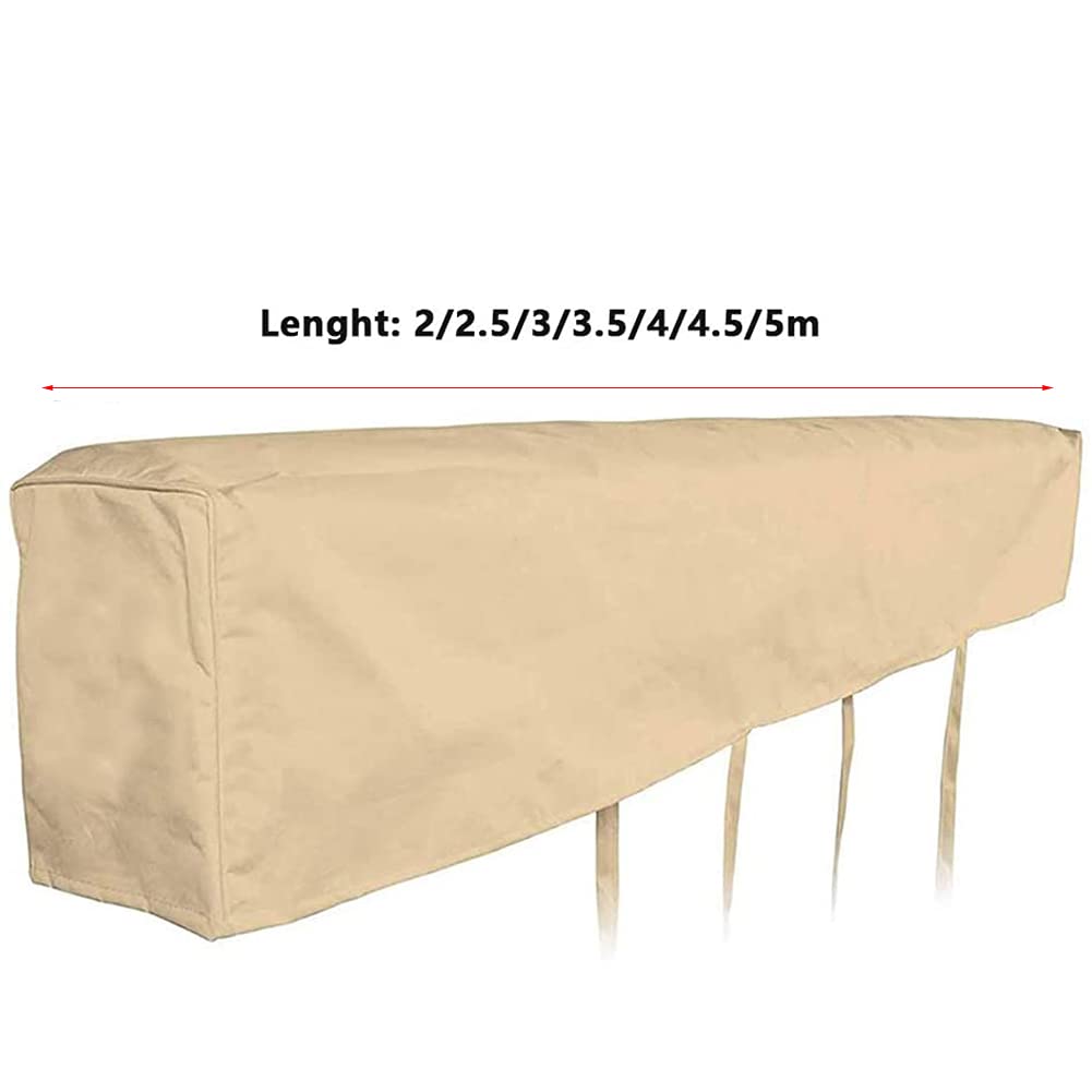 Auvent de Jardin JQDZX Protection Sac de Rangement Contre Les UV Anti-poussière étanche Neige Pluie Terrasse Extérieur 4M
