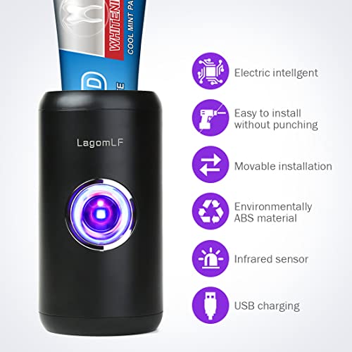 Automatic Toothpaste Dispenser - Electric Toothpaste Dispenser - Toothpaste Dispenser Wall Mounted-Suitable Toothpaste Dispenser For Kids And Adults #TOP7