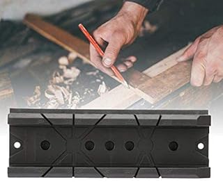 Woodworking Miter Saw Box Cabinet Case Multifunctional Oblique Saw Ruler 0/22.5/45/90 Degree Beveled Plaster Corner Box Gypsum Cutting Guide(801)