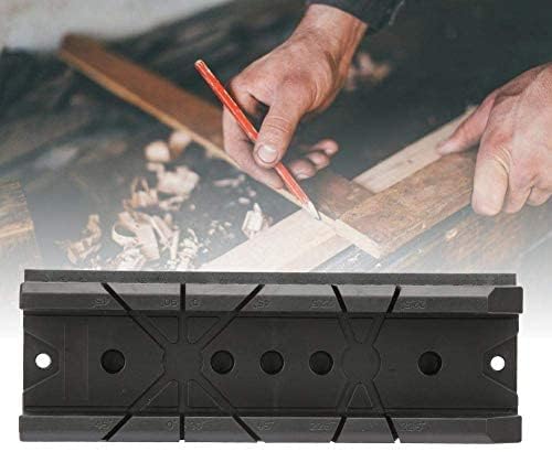 Woodworking Miter Saw Box Cabinet Case Multifunctional Oblique Saw Ruler 0/22.5/45/90 Degree Beveled Plaster Corner Box Gypsum Cutting Guide(801)