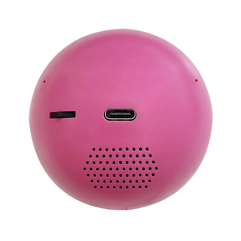 2.7inch crystal ball, video play electronic ball, round 3D ball playing videos and pictures round display for anniversary?birthday gifts, advertising display balls, electronic photo albums (Pink)