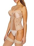 Va Bien Women's Plus Size Lace Hourglass Bustier