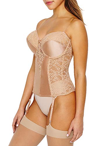 Va Bien Women's Plus Size Lace Hourglass Bustier