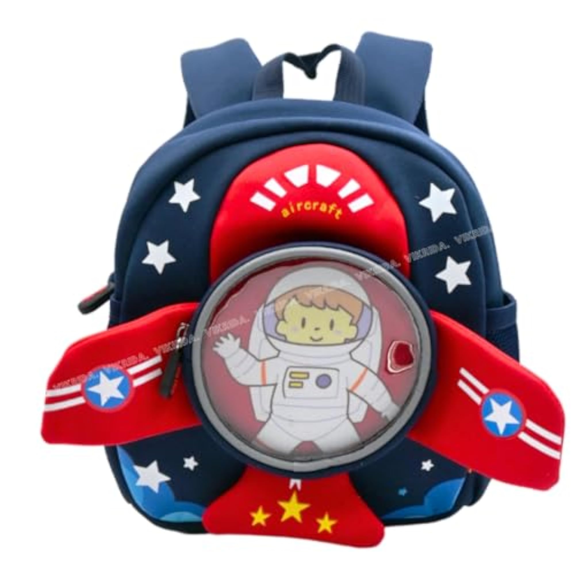 3D Soft Plush Cartoon Kids School Backpack, Astronaut Design