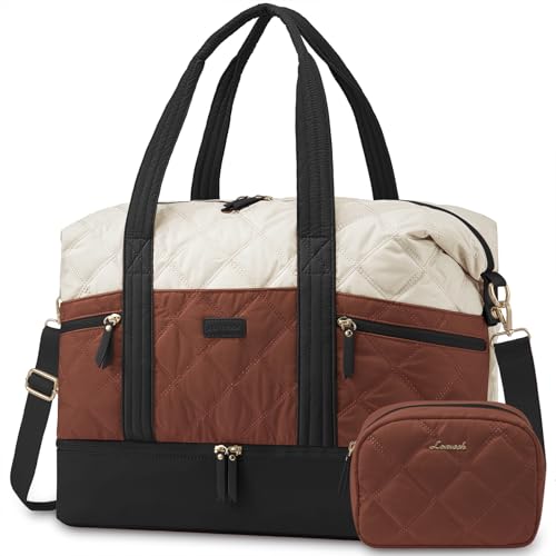 LOVEVOOK Reisetasche Damen, Leicht Puffer Weekender, Kliniktasche Geburt...