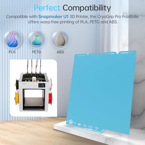 Image of BIQU Cryogrip Pro Frostbite Cold Build Plate Compatible with Snapmaker U1 3D Printer 276x301MM Panda Build Plate Double-Sided Upgrade Room Temperature Print Removable Surface Platform