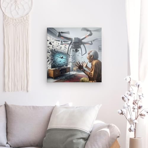 Toile murale drone de design exclusif 80 x 80 cm