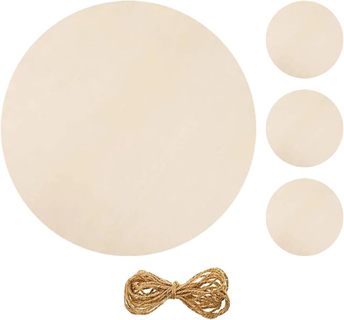 4 Sets Blank Wooden Door Sign DIY Painting Xmas Craft Board