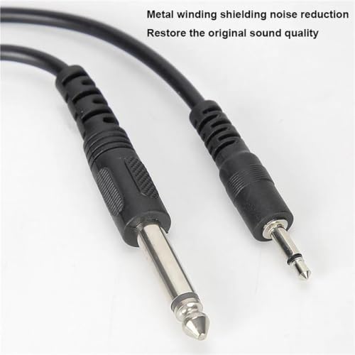 Cable de audio para guitarra 6,35 a 3,5 mm para conectar al altavoz directamente 5