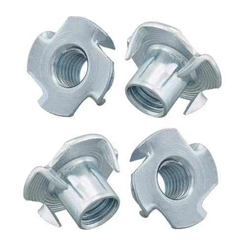 30 Stück Einschlagmuttern m8 x 11 mm Einschlagmutter Verzinkter Kohlenstoffstahl zur Befestigung von Bauteilen für Holz, Bohlen, Möbel, Handwerker, Schrauben Kits,DIY