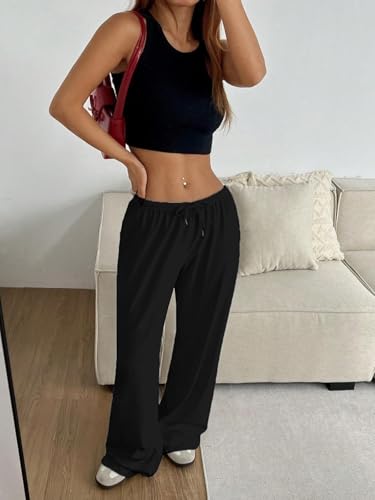 Pantalon de survêtement ample évitant les compressions grâce à sa taille haute - 5