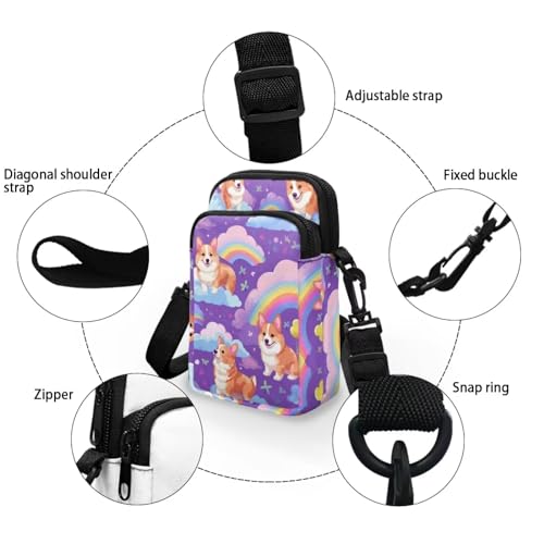 Image of Small Crossbody Purse for Women Kids Shoulder Messenger Bag