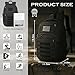 PRYXON Military Tactical Backpack for Men - Molle Army 3 Days Assault Pack Out Bag Hiking Rucksack (Black, 25L)